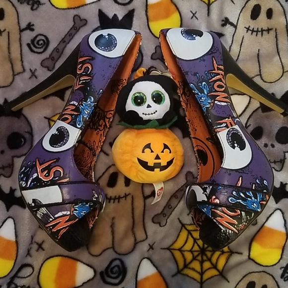 Iron Fist Shoes - Iron Fist Oh No Eye Purple Shoes Size 6 Eyeballs